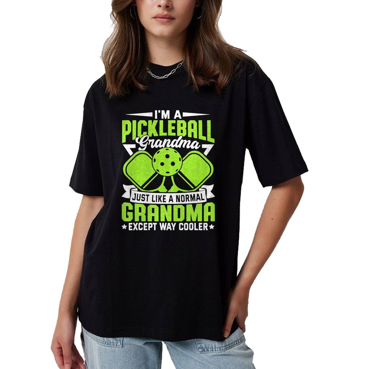 Funny Pickleball Shirt, Pickleball Lover Unisex T-Shirt/Hoodie/Sweatshirt HLT00 - Funny Pickleball Grandma Women Girls Pickle Ball Player T-Shirt