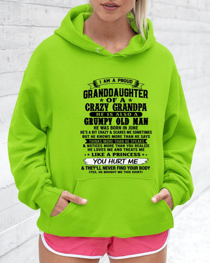 JUNE - PROUD GRANDDAUGHTER OF A CRAZY GRANDPA - FROM GRANDPA - TLEE06 (SKU2607-114-06)