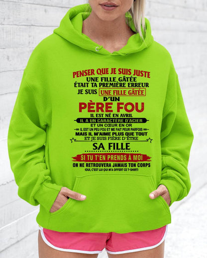 AVRIL / PAPA FOU, FILLE GÂTÉE - CADEAU DE PAPA - TLEE04 (SKU2605-354-04)