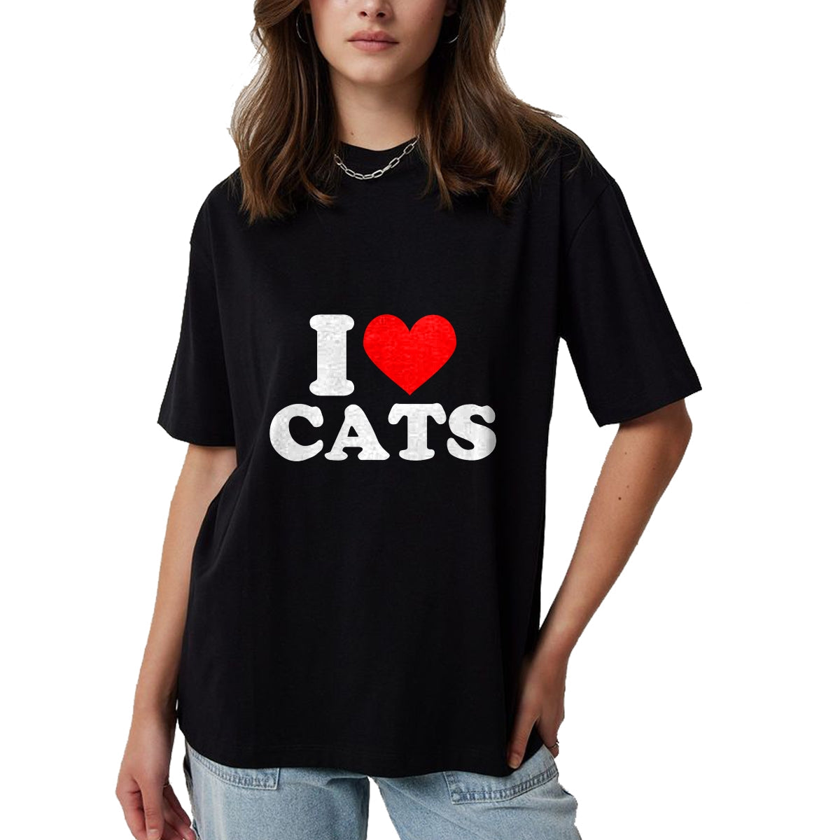Cat Love Shirt, Funny Cat Lover Gift UnisexT-Shirt/Hoodie/Sweatshirt HLT00 - I Heart Cats - I Heart Cats I Love Cats T-Shirt