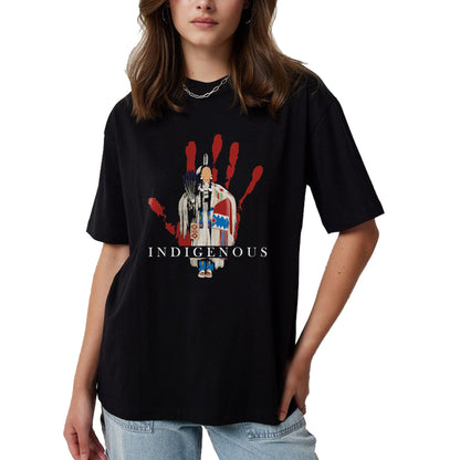 Native American T-Shirts, Vintage Native American Unisex T-Shirt/Hoodie/Sweatshirt HLT00 - Native American Indigenous Red Hand Indian Blood Themed (1)