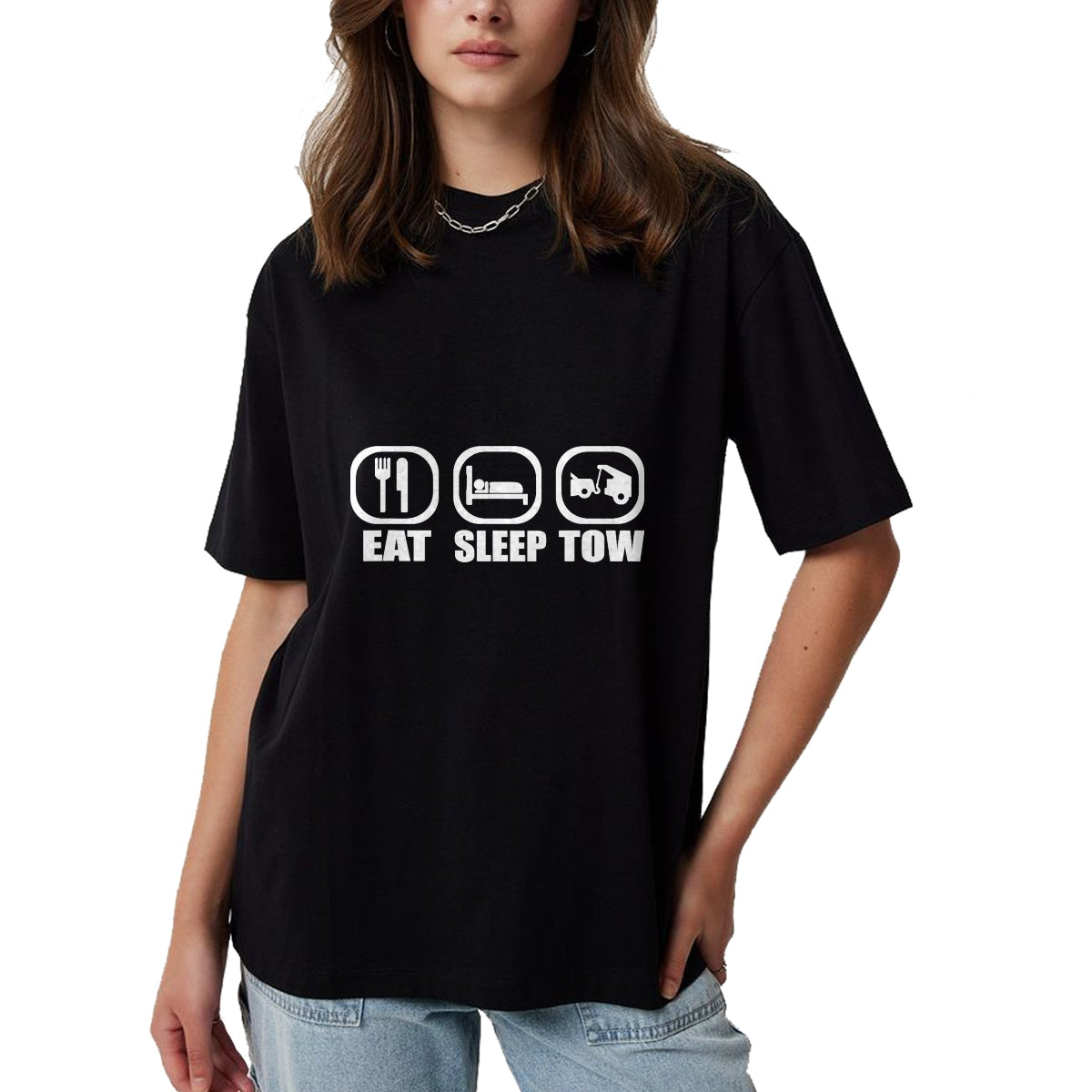 Best Truck Driver Life Shirt, Funny Trucker UnisexT-Shirt/Hoodie/Sweatshirt HLT00 - Eat Sleep Tow Tow Truck Driver Funny Towing Wrecker T-Shirt