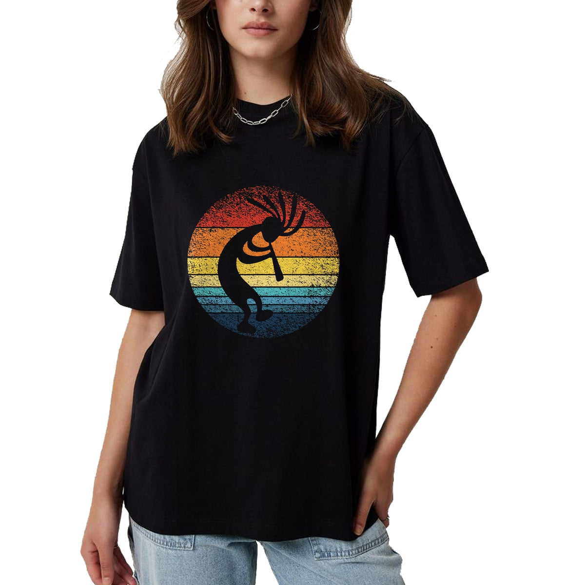 Native American T-Shirts, Vintage Native American Unisex T-Shirt/Hoodie/Sweatshirt HLT00 - Dancing Kokopelli Southwestern USA, Native American Symbol