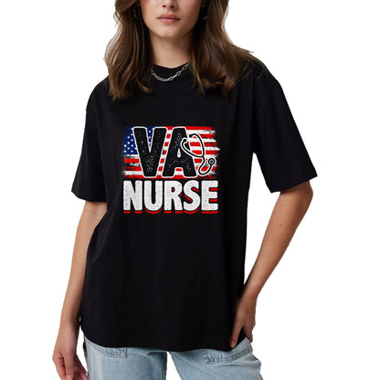 Funny Nurse Shirt, Nurse Unisex T-Shirt/Hoodie/Sweatshirt HLT00 - VA Nurse, Veteran & Patriot Nursing, US Military Nurse T-Shirt