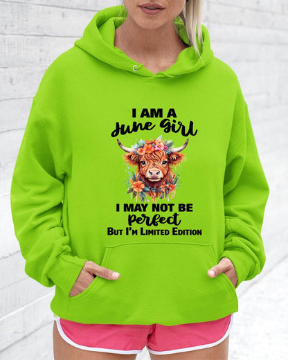 JUNE GIRL FLORAL HIGHLAND COW TEE - FOR WOMEN - TLEE06 (SKU2607-278-06)