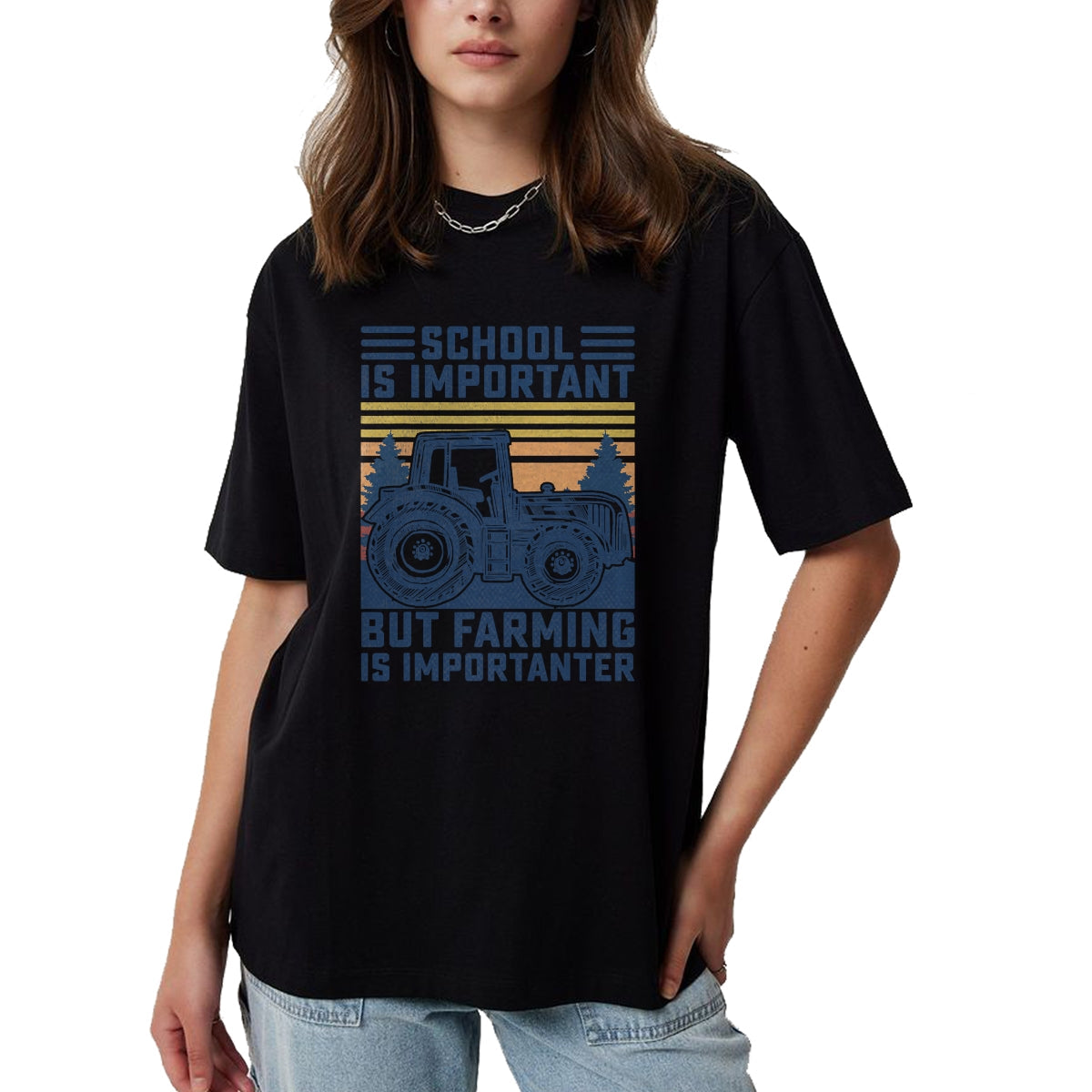 Best Farmer Life Shirt, Funny Farmer UnisexT-Shirt/Hoodie/Sweatshirt HLT00 - But Farming is Importanter Farmer Tractor Funny Farm Boys T-Shirt
