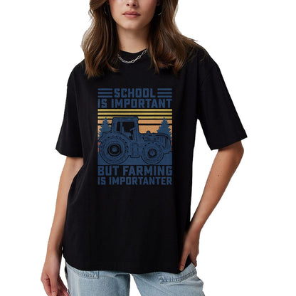 Best Farmer Life Shirt, Funny Farmer UnisexT-Shirt/Hoodie/Sweatshirt HLT00 - But Farming is Importanter Farmer Tractor Funny Farm Boys T-Shirt