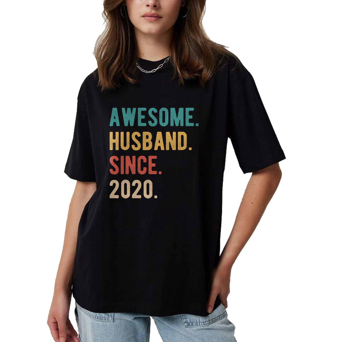 Best Wife Shirt, Wife and Husband Unisex T-Shirt/Hoodie/Sweatshirt HLT00 - 4th Year Wedding Anniversary Epic Awesome Husband Since 2020 T-Shirt