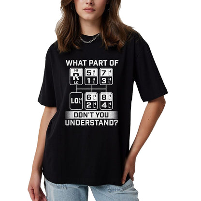 Best Truck Driver Life Shirt, Funny Trucker UnisexT-Shirt/Hoodie/Sweatshirt HLT00 - What Part Don't You Understand - Trucker Semi Truck Driver T-Shirt