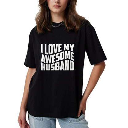 Best Wife Shirt, Wife and Husband Unisex T-Shirt/Hoodie/Sweatshirt HLT00 - I Love My Awesome Husband T-Shirt (2)