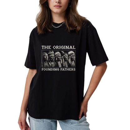 Native American T-Shirts, Vintage Native American Unisex T-Shirt/Hoodie/Sweatshirt HLT00 - The Original Founding Fathers Vintage Native American Indian
