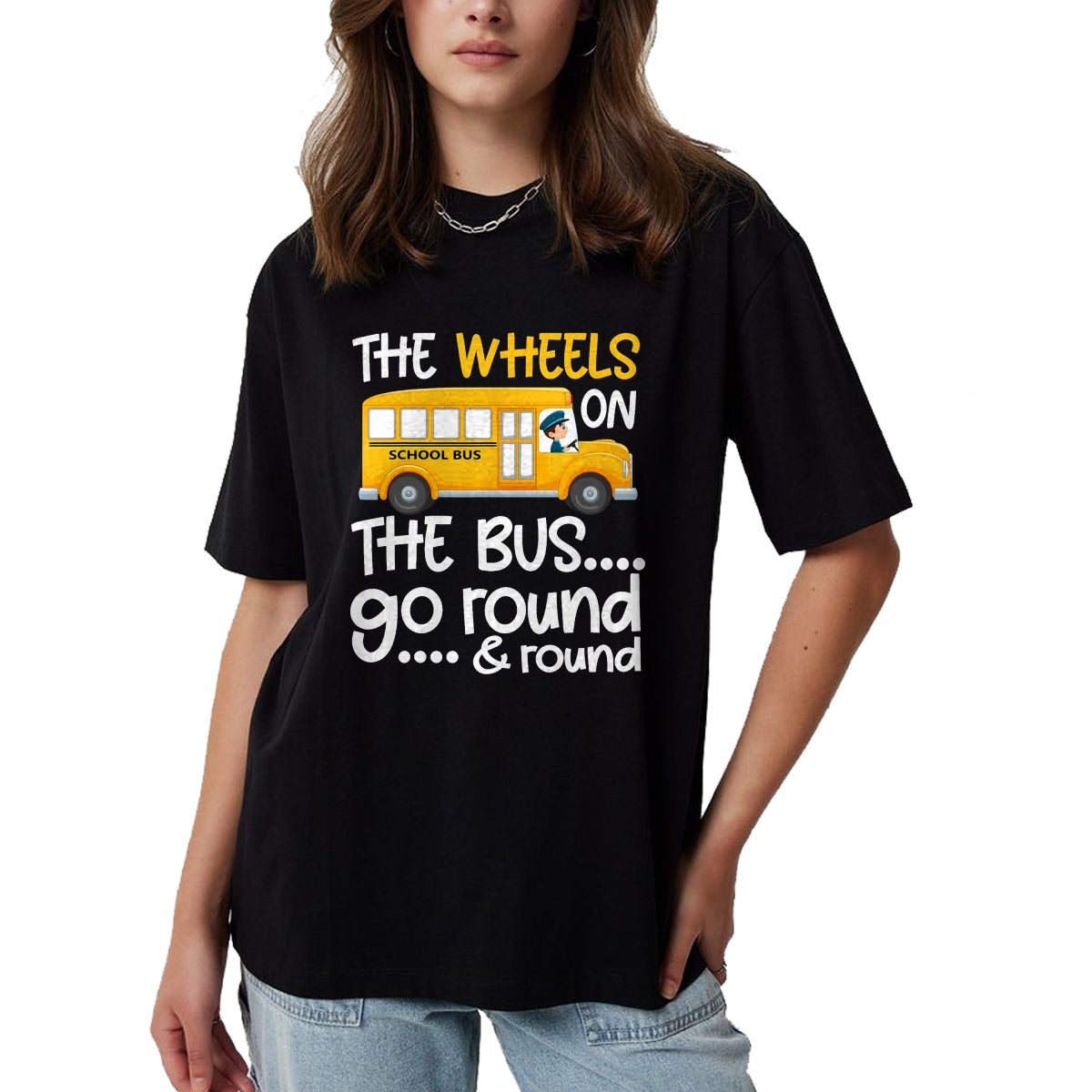 Best Student Shirt, Funny Back To School UnisexT-Shirt/Hoodie/Sweatshirt HLT00 - The Wheels On The Bus Toddler Kids Back to School T-Shirt