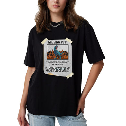 Best Dinosaur Lover Shirt, Funny Dinosaur UnisexT-Shirt/Hoodie/Sweatshirt HLT00 - Missing Pet Dinosaur T Rex Lover Funny Halloween Costume T-Shirt Small