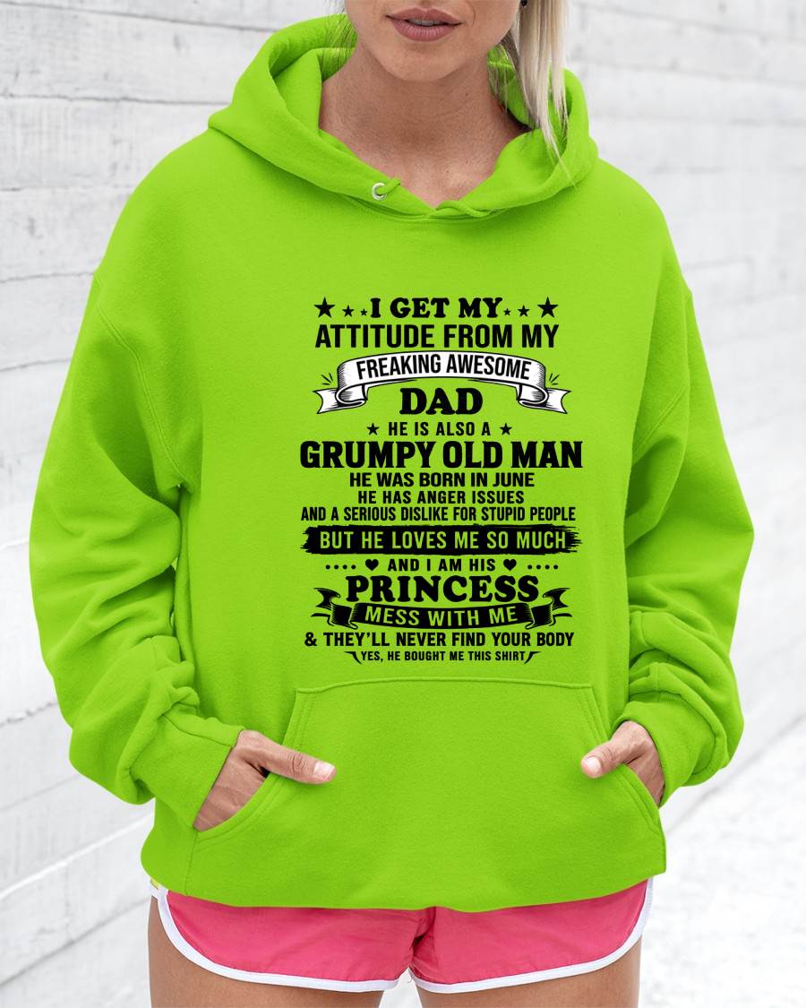 JUNE - AWESOME DAD PRINCESS SHIRT - FROM DAD - TLEE06 (SKU2607-352-06)