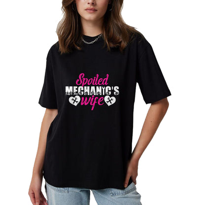 Best Wife Shirt, Wife and Husband Unisex T-Shirt/Hoodie/Sweatshirt HLT00 - Gift for wife T shirt, spoiled wife   Spoiled Mechanic's Wife Of A Mechanic Wife Pullover Hoodie