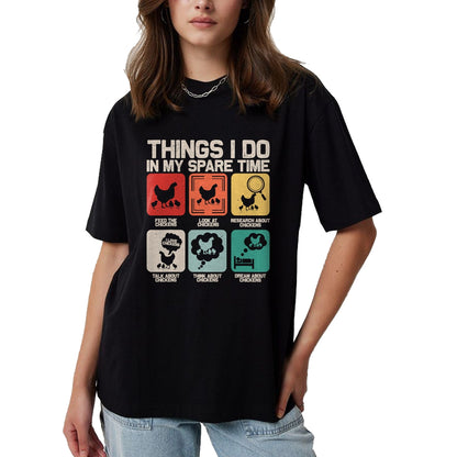 Best Farmer Life Shirt, Funny Farmer UnisexT-Shirt/Hoodie/Sweatshirt HLT00 - Things I Do in My Spare Time Funny Chicken Farmer Kids Teen T-Shirt