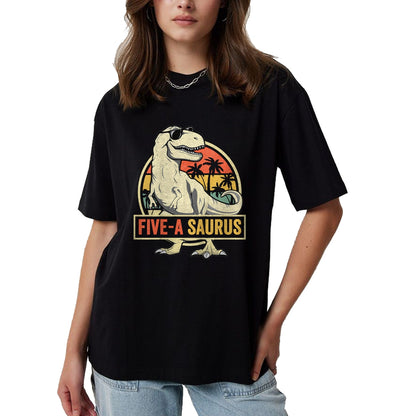 Best Dinosaur Lover Shirt, Funny Dinosaur UnisexT-Shirt/Hoodie/Sweatshirt HLT00 - Kids 5 Year Old Dinosaur Birthday 5th T Rex Dino Five Saurus T-Shirt