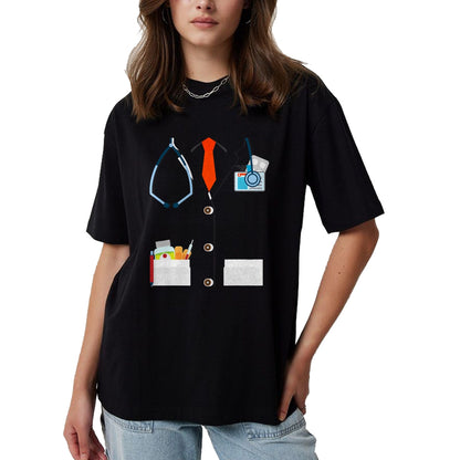 Best Doctor Shirt, Funny Doctor UnisexT-Shirt/Hoodie/Sweatshirt HLT00 - Doctor White Lab Coat Funny Halloween Costume for Men Women T-Shirt
