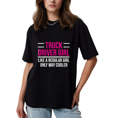 Best Truck Driver Life Shirt, Funny Trucker UnisexT-Shirt/Hoodie/Sweatshirt HLT00 - Cool Truck Driver Girl Funny Trucker Women T-Shirt, Men, Black, X-Large