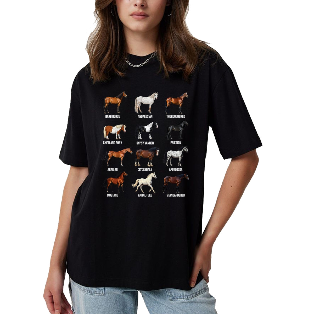 Best Horse Lover Shirt , Funny Horse UnisexT-Shirt/Hoodie/Sweatshirt HLT00 - Types of Horses Educational Horse Breeds Boys Girls Kids T-Shirt