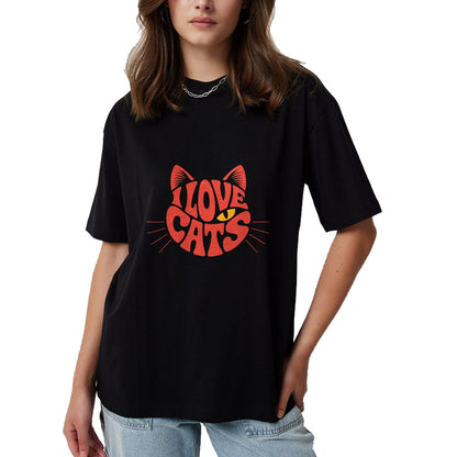 Cat Love Shirt, Funny Cat Lover Gift UnisexT-Shirt/Hoodie/Sweatshirt HLT00 - I Love Cats T-Shirt (1)