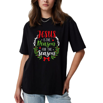 Christian Tee, Christian Faith Unisex T-Shirt/Hoodie/Sweatshirt HLT00 - Jesus is the reason for the season christian christmas T-Shirt