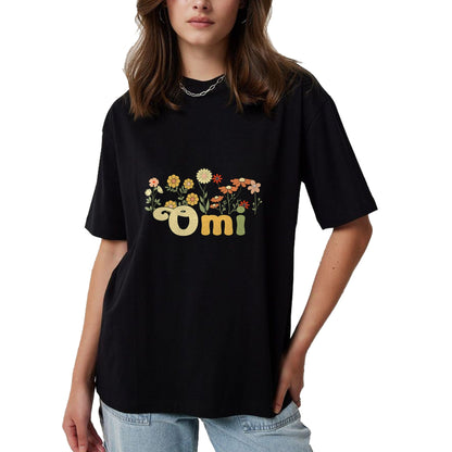 Best Grandma Shirt, Proud Grandma Unisex T-Shirt/Hoodie/Sweatshirt HLT00 - Groovy Omi Grandmother Flowers Omi Grandma T-Shirt