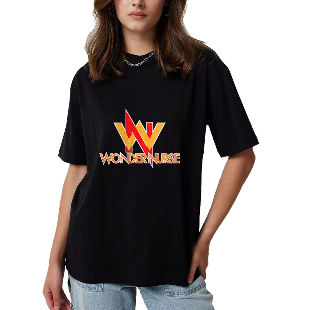 Funny Nurse Shirt, Nurse Unisex T-Shirt/Hoodie/Sweatshirt HLT00 - Wonder Nurse Superhero Costume for RN LPN Nursing Student T-Shirt