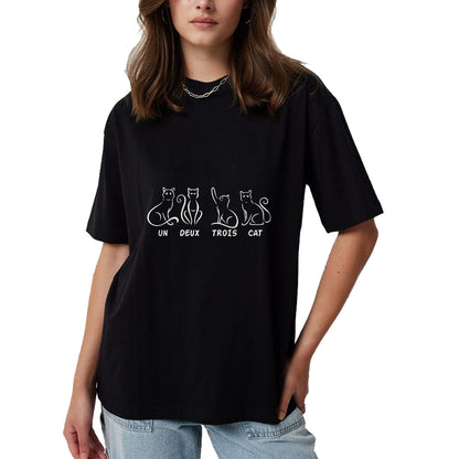 Cat Love Shirt, Funny Cat Lover Gift UnisexT-Shirt/Hoodie/Sweatshirt HLT00 - Un Deux Trois Cat - Cats, Rentents, House Tiger T-Shirt