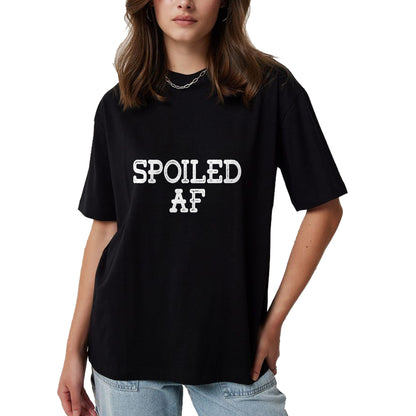 Best Wife Shirt, Wife and Husband Unisex T-Shirt/Hoodie/Sweatshirt HLT00 - Spoiled AF Broke Spoiled Husband Wife Funny Matching Couple T-Shirt