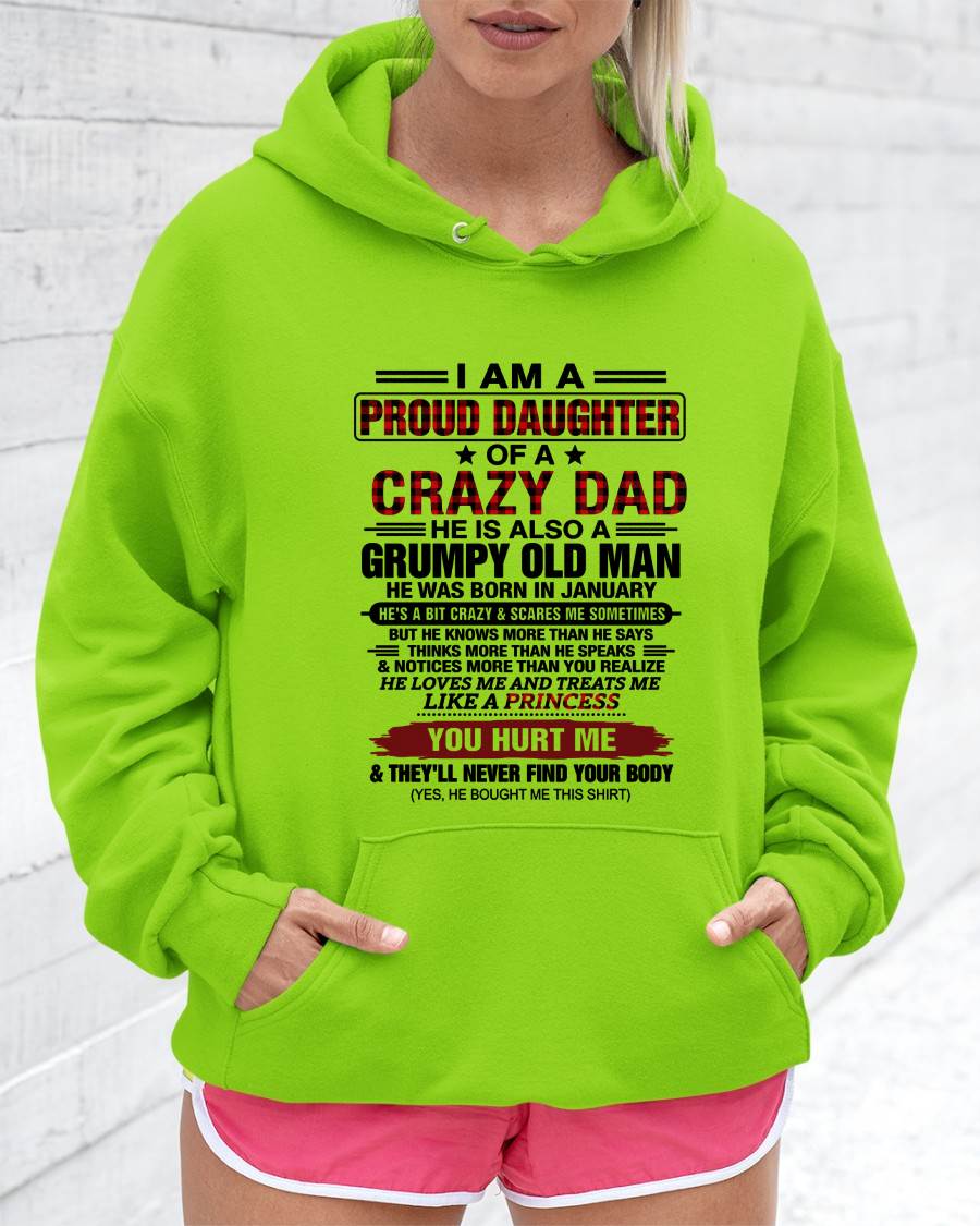 JANUARY - BEST DAD BEST DAUGHTER SHIRT - FROM DAD - TLEE01 (SKU2608-27-01)