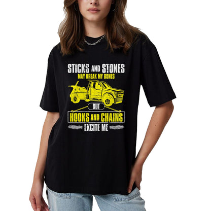 Best Truck Driver Life Shirt, Funny Trucker UnisexT-Shirt/Hoodie/Sweatshirt HLT00 - Tow Truck Driver Breakdown Lorry - Thin Yellow Line Trucker T-Shirt Small