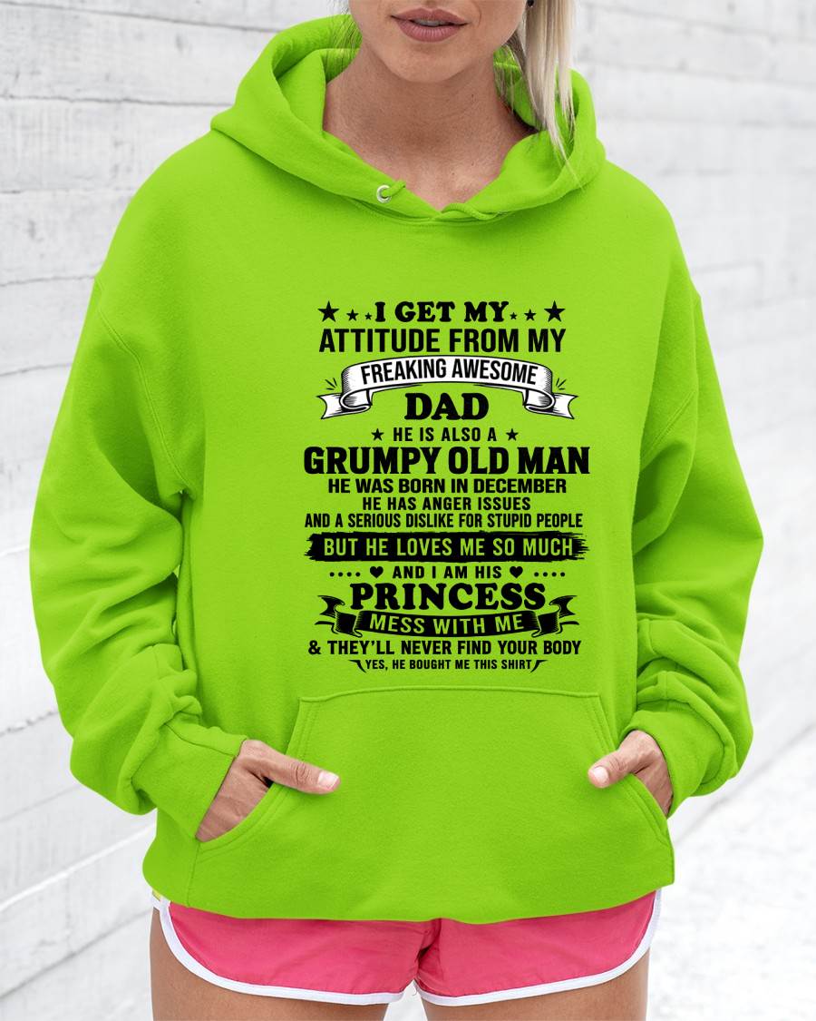 DECEMBER - AWESOME DAD PRINCESS SHIRT - FROM DAD - TLEE12 (SKU2607-352-12)