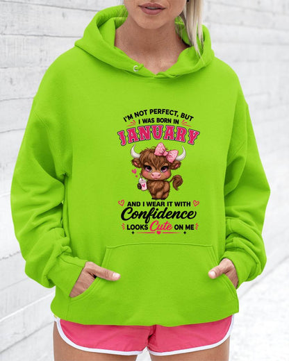 JANUARY BORN CONFIDENCE TEE - FOR WOMEN - TLEE01 (SKU2608-118-01)