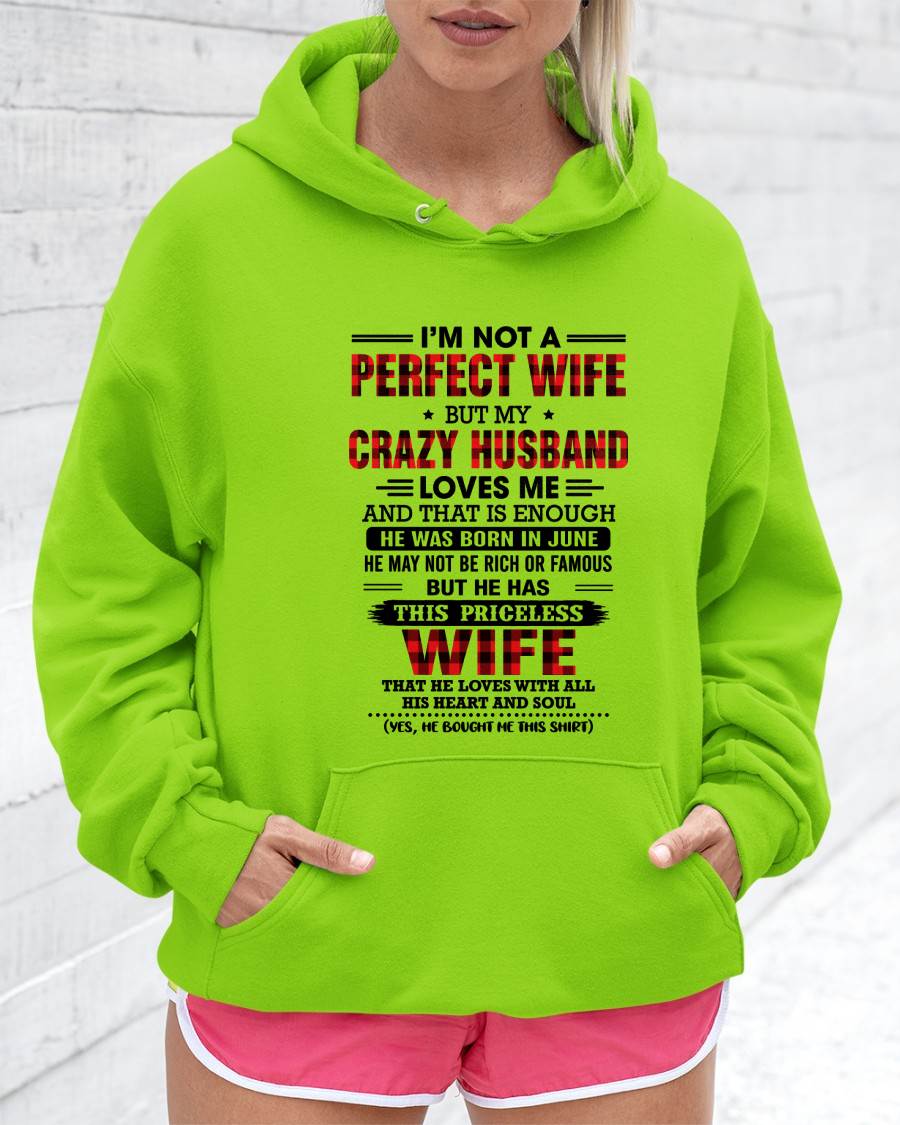 JUNE - CRAZY HUSBAND LOVES ME WIFE SHIRT - FROM HUSBAND - TLEE06 (SKU2608-651-06)