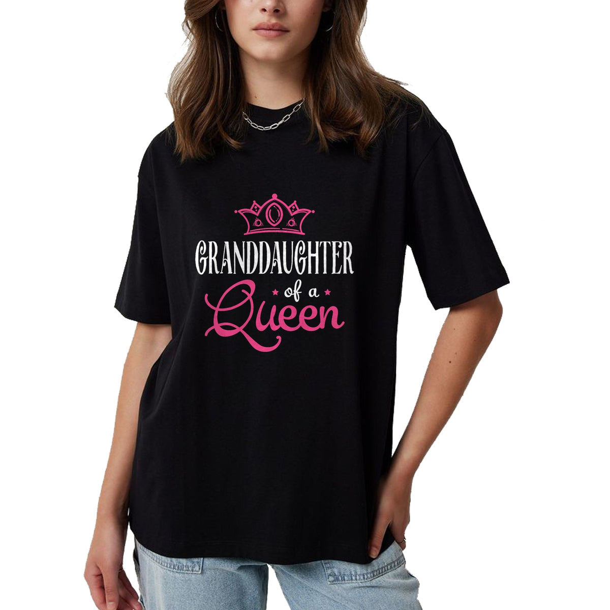 Best Grandma Shirt, Proud Grandma Unisex T-Shirt/Hoodie/Sweatshirt HLT00 - Grandma Granddaughter Gift Matching Queen Princess T-Shirt