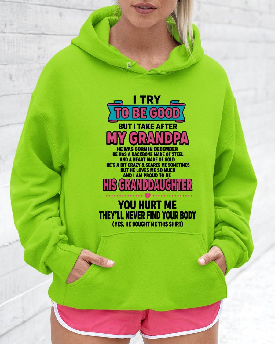 DECEMBER - I TRY TO BE GOOD BUT I TAKE AFTER MY GRANDPA - FROM GRANDPA - TLEE12 (SKU2606-212-12)