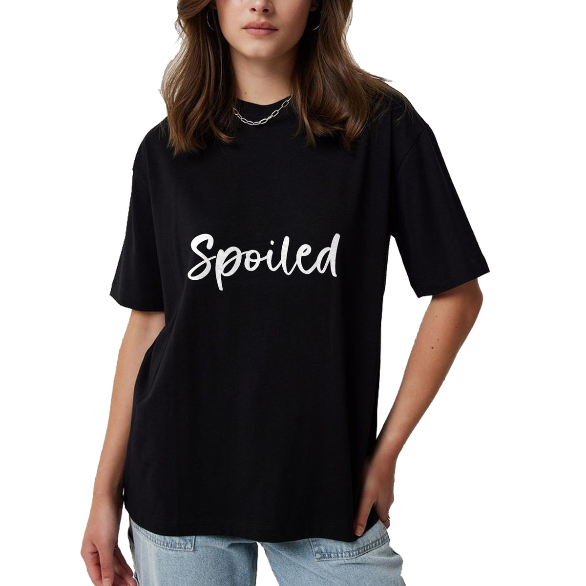 Best Wife Shirt, Wife and Husband Unisex T-Shirt/Hoodie/Sweatshirt HLT00 - Broke And Spoiled Matching Couples T-Shirt