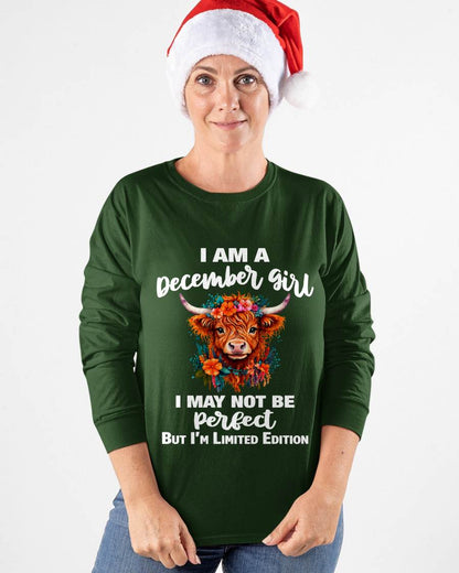 DECEMBER GIRL ONE OF A KIND TEE - FOR WOMEN - TLEE12 (SKU2607-296-12)