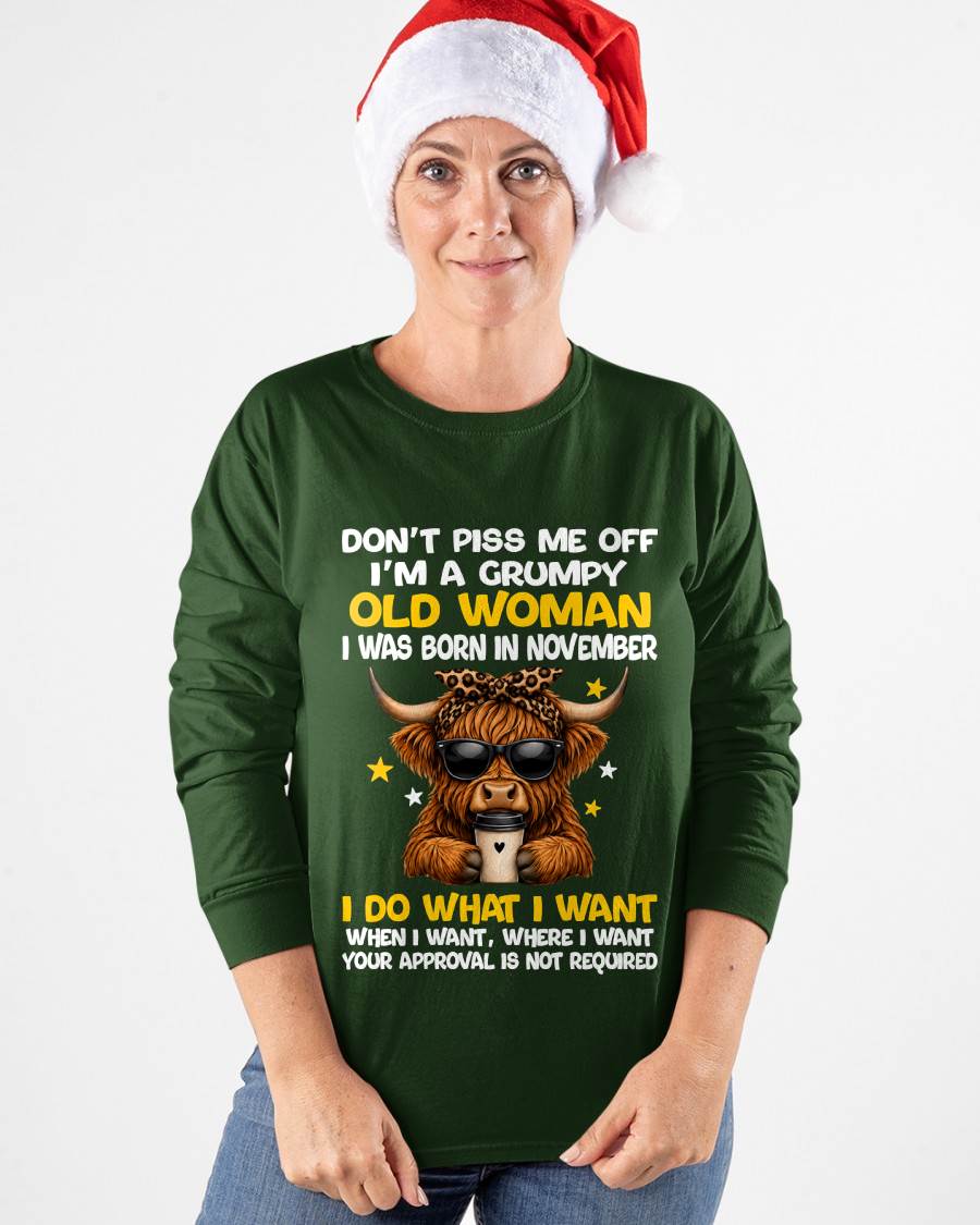 NOVEMBER BORN WOMAN FUNNY SHIRT - FOR WOMEN - TLEE11 (SKU2607-217-11)