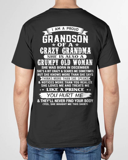 DECEMBER - GRANDSON OF A CRAZY GRANDMA - FROM GRANDMA - TLEE12 (SKU2606-274-12)