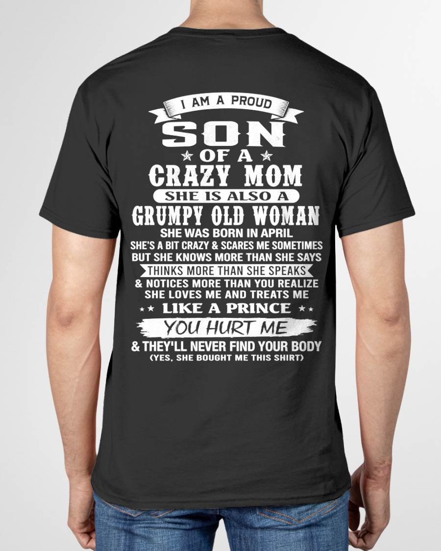 APRIL - PROUD SON OF A CRAZY MOM - FROM MOM - TLEE04 (SKU2606-127-04)