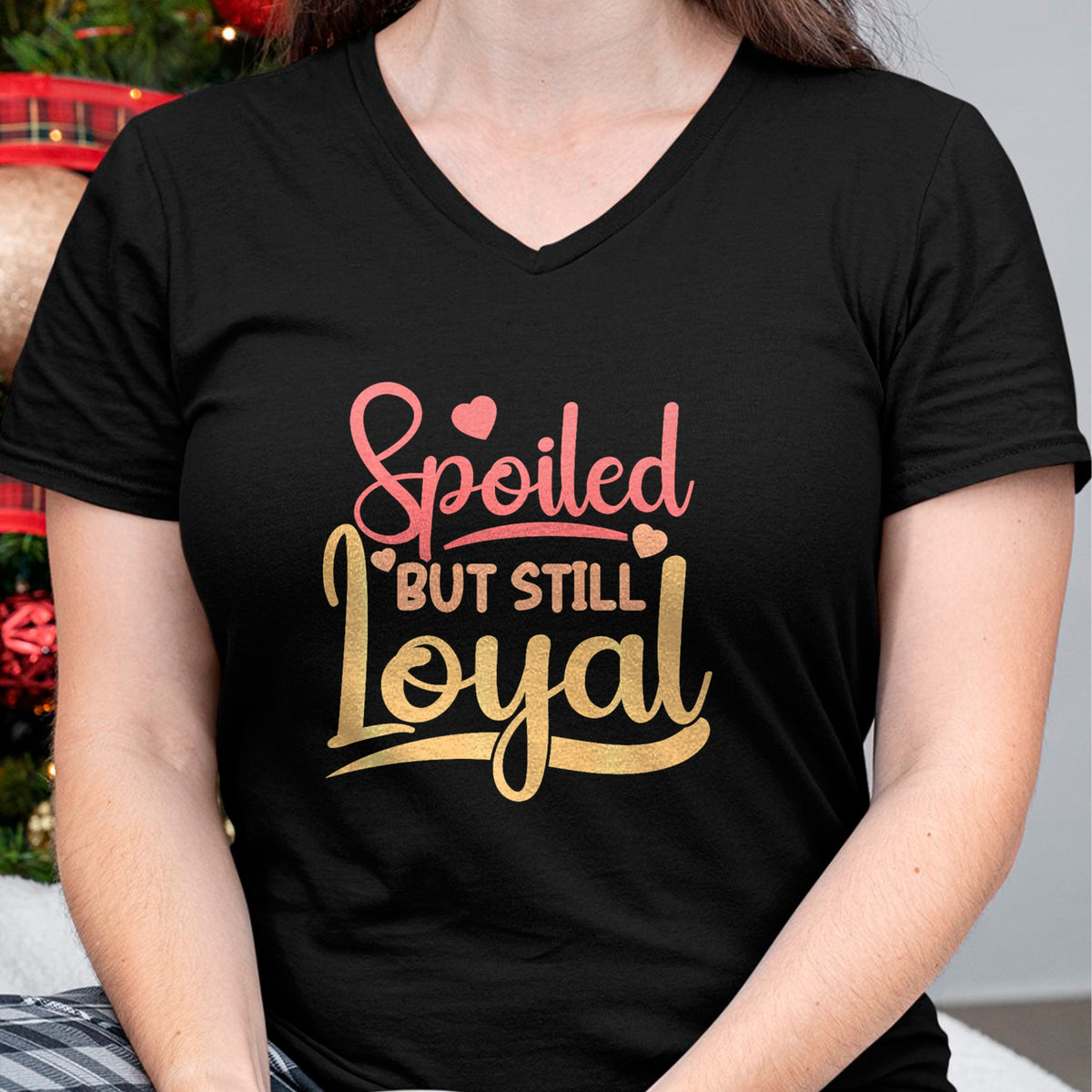 Best Wife Shirt, Wife and Husband Unisex T-Shirt/Hoodie/Sweatshirt HLT00 - Gift for wife T shirt, spoiled wife   Spoiled Wife Spoiled But Still Loyal Premium T-Shirt (2)