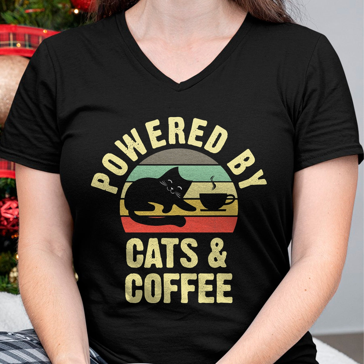 Cat Love Shirt, Funny Cat Lover Gift UnisexT-Shirt/Hoodie/Sweatshirt HLT00 - Cats & Coffee Lovers Funny vintage cat kitty kitten lover T-Shirt for Men Women Kids