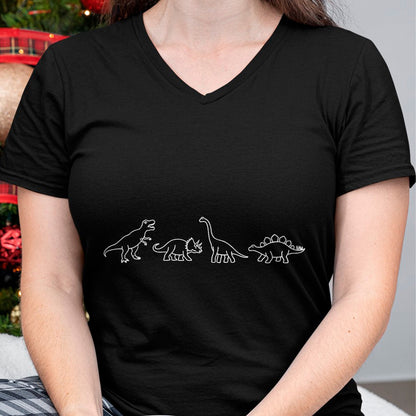 Best Dinosaur Lover Shirt, Funny Dinosaur UnisexT-Shirt/Hoodie/Sweatshirt HLT00 - Minimalist Cute Dino & Dinosaur Family (Dinos) T-Shirt