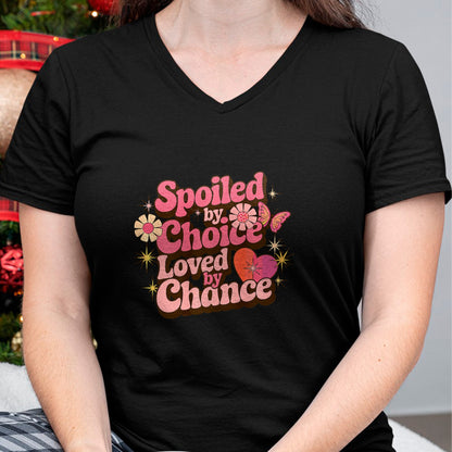 Best Wife Shirt, Wife and Husband Unisex T-Shirt/Hoodie/Sweatshirt HLT00 - Gift for wife T shirt, spoiled wife   Spoiled By Choice Loved By Chance Spoiled Wife Premium T-Shirt (1)