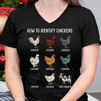 Best Farmer Life Shirt, Funny Farmer UnisexT-Shirt/Hoodie/Sweatshirt HLT00 - How to Identify Chickens T-Shirt