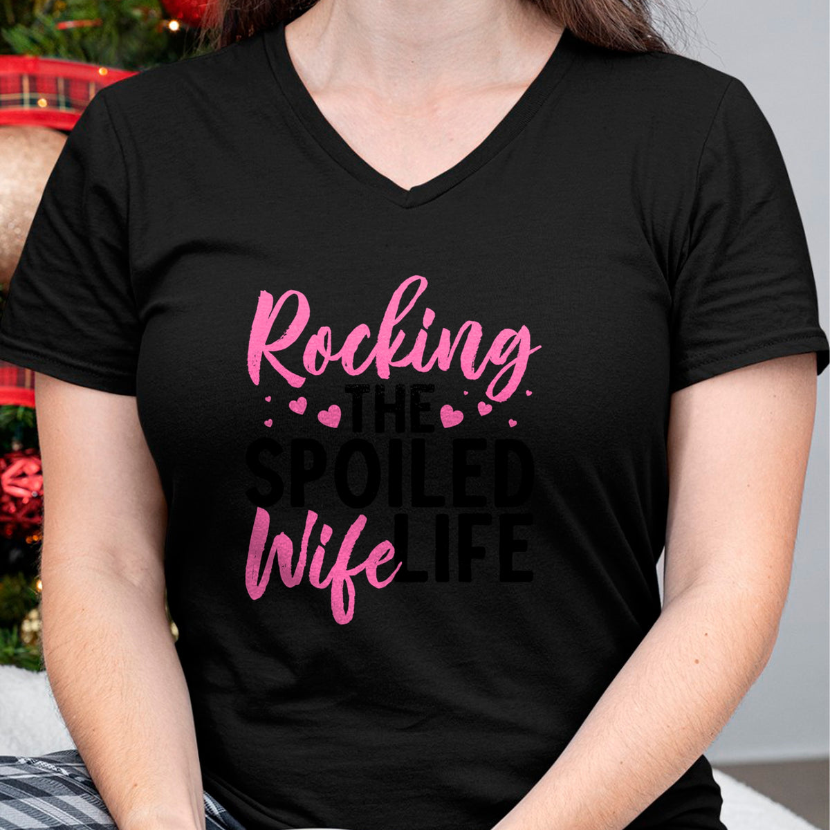Best Wife Shirt, Wife and Husband Unisex T-Shirt/Hoodie/Sweatshirt HLT00 - Gift for wife T shirt, spoiled wife   Funny Spoiled Wife Art For Women Husband Spoiled Wife Life Lon