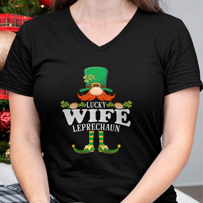 Best Wife Shirt, Wife and Husband Unisex T-Shirt/Hoodie/Sweatshirt HLT00 - Gift for wife T shirt, lucky wife   Lucky Wife Leprechaun Funny St. Patricks Day T-Shirt