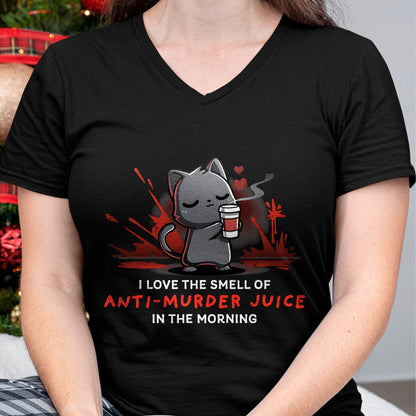 Cat Love Shirt, Funny Cat Lover Gift UnisexT-Shirt/Hoodie/Sweatshirt HLT00 - Cat Drink Coffee I Love The Smell Of Anti Murder Juice T-Shirt for Men Women (1)